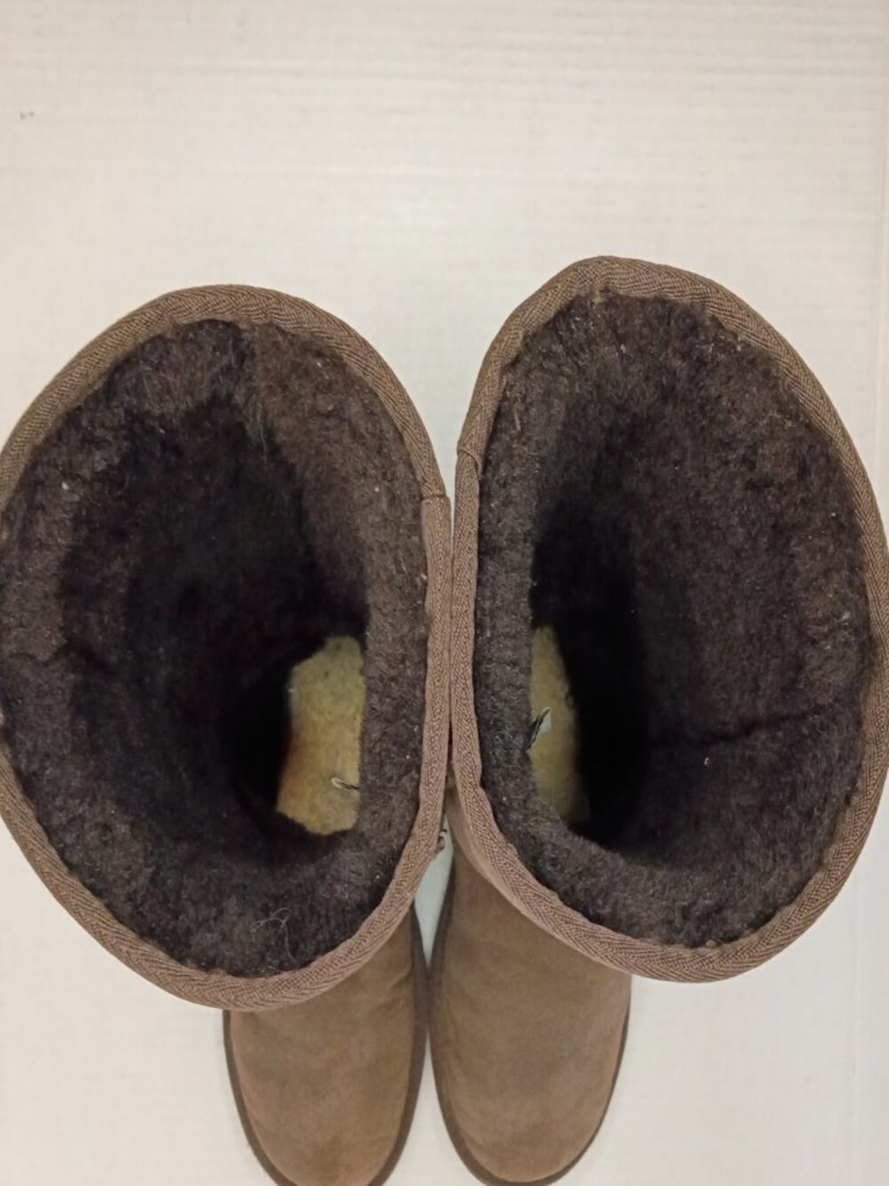 UGG Australia Classic Tall 5815 Chocolate Brown Suede Boots Women's Size 7 - Picture 7 of 10